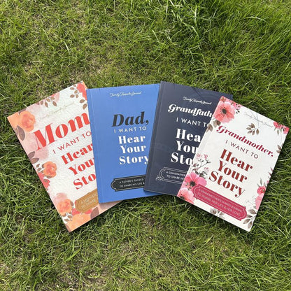 Best Gift for Parents！Mom/Dad/Grandma/Grandpa, I Want to Hear Your Story - Heartfelt Storytelling - Four Options